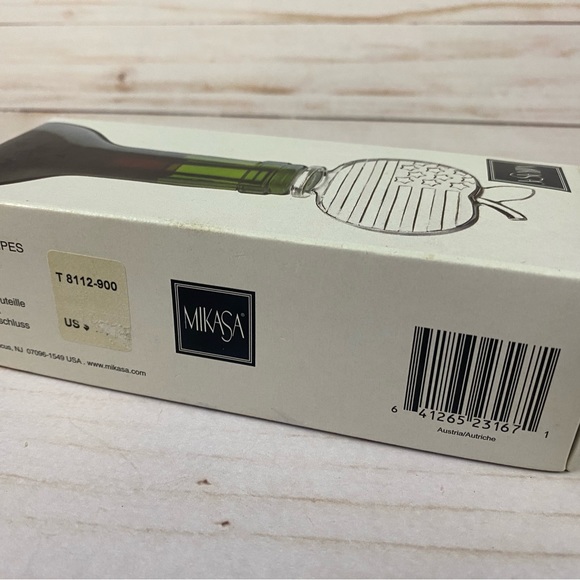 MIKASA Stars & Stripes Apple Lead Crystal Decanter Wine Bottle Stopper Austria - Picture 4 of 6